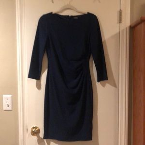 Chaps navy blue dress